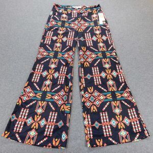 Chord Juniors Pants 7 W31 L32 Colorful Aztec Southwest Wide Leg Baggy Retro NEW
